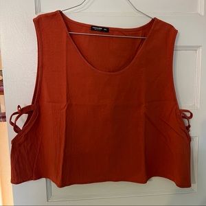 Shein Cross Strap Crop Top